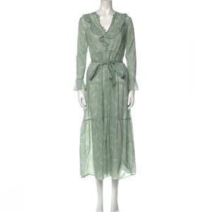 Doen never worn green cotton dress xs!